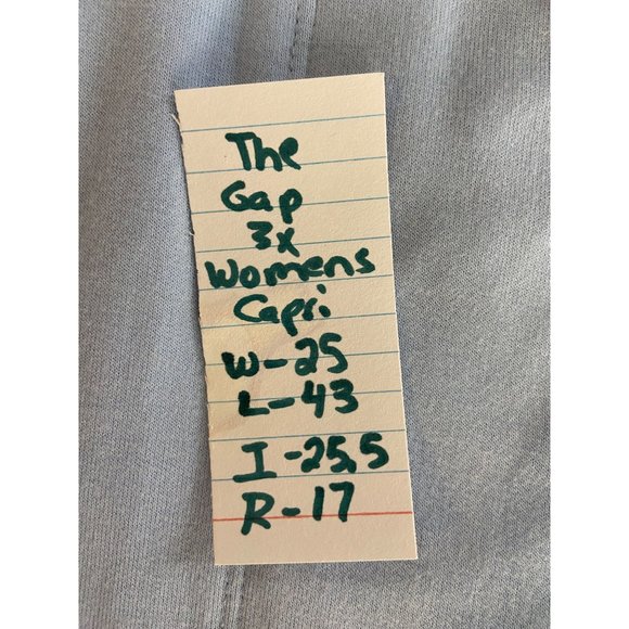 The Gap Women's Light Blue Elastic Waist Size 3X Capri Pants‎ - Picture 5 of 5